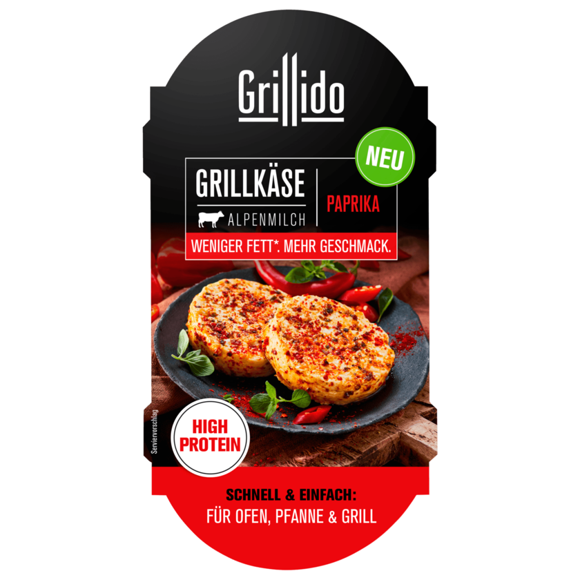 Grillido Grill- & Ofenkäse Chili&Paprika 220g